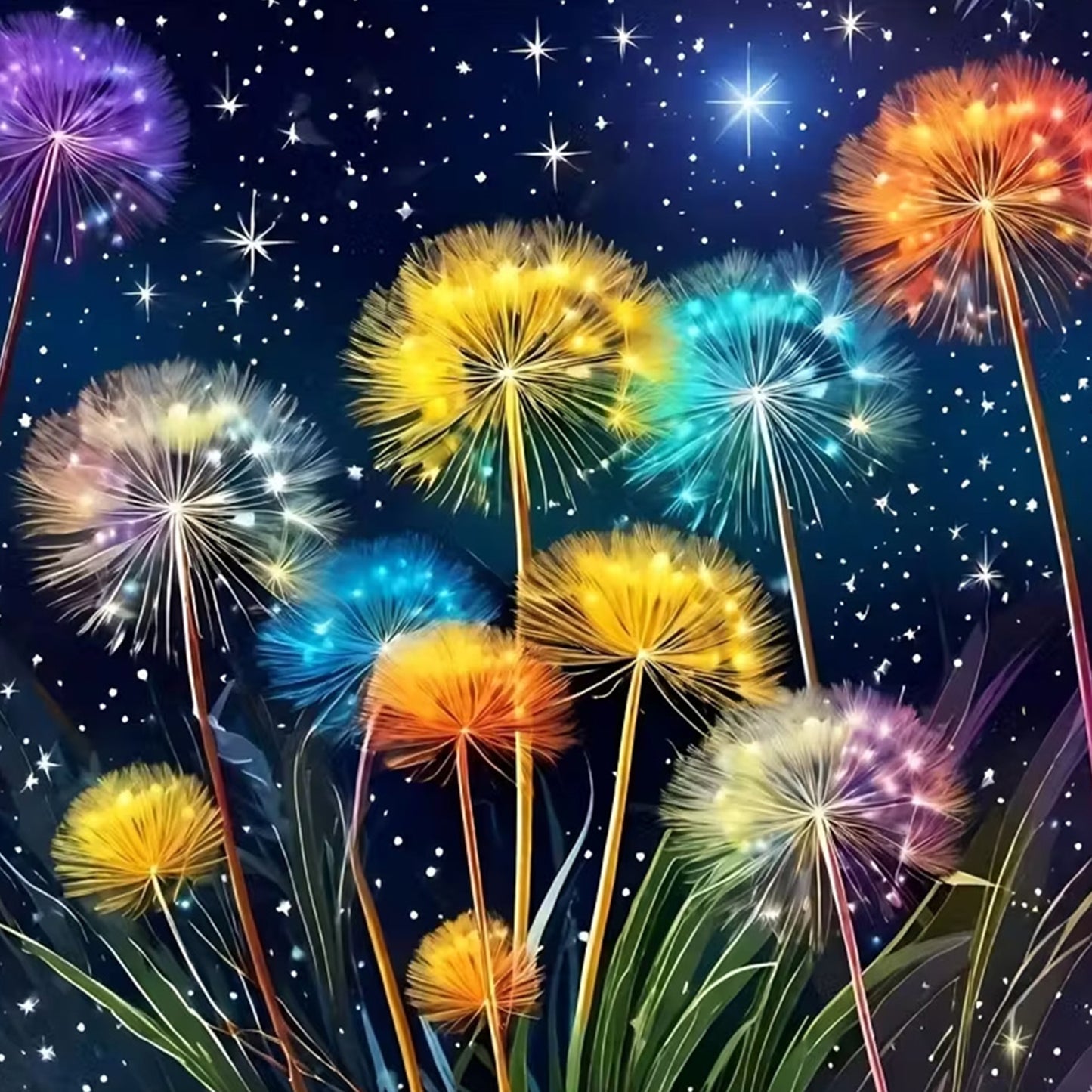 Flower - Full Round Drill Diamond Painting 30*30CM