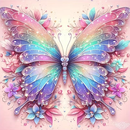 Butterflies - Full Round Drill Diamond Painting 30*30CM