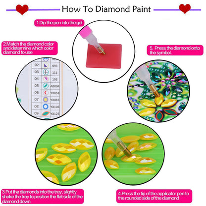 Easter DIY 2D Flat Acrylic Special Shaped Diamond Art Kits Single Sided 22x25cm