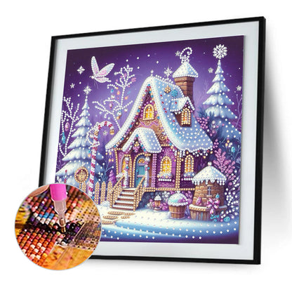 Winter Houses - Special Shaped Drill Diamond Painting 30*30CM