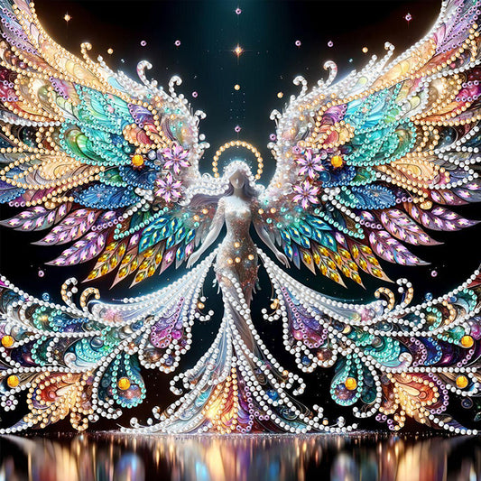 Winged Fairy Girl - Special Shaped Drill Diamond Painting 30*30CM