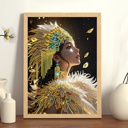 Beautiful Girl - Special Shaped Drill Diamond Painting 30*40CM