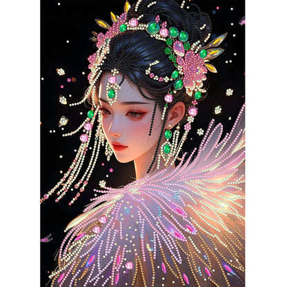 Beautiful Girl - Special Shaped Drill Diamond Painting 30*40CM