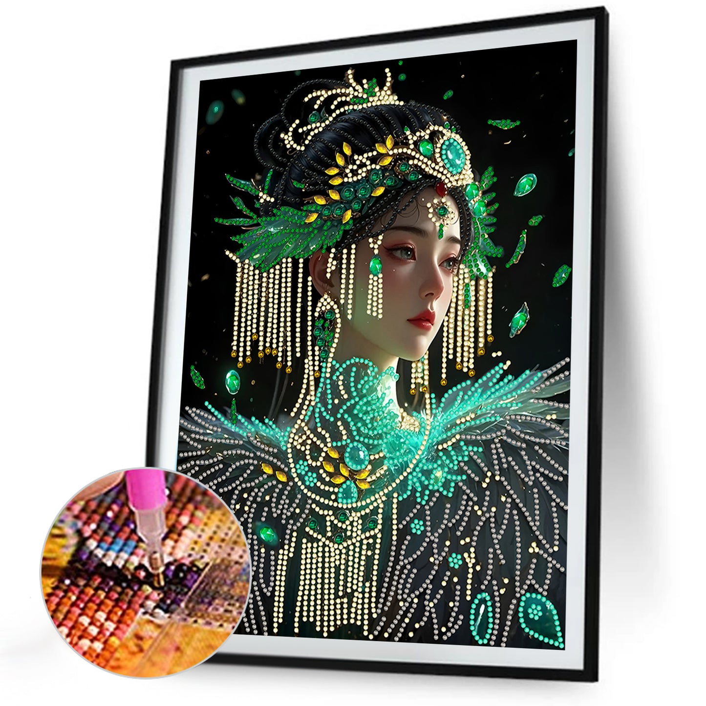 Beautiful Girl - Special Shaped Drill Diamond Painting 30*40CM