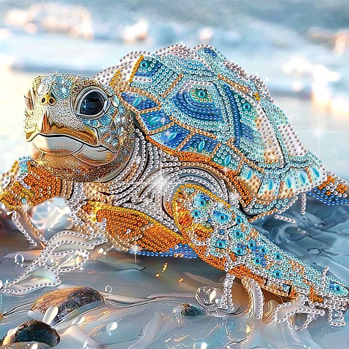Sea Turtle - Special Shaped Drill Diamond Painting 30*30CM