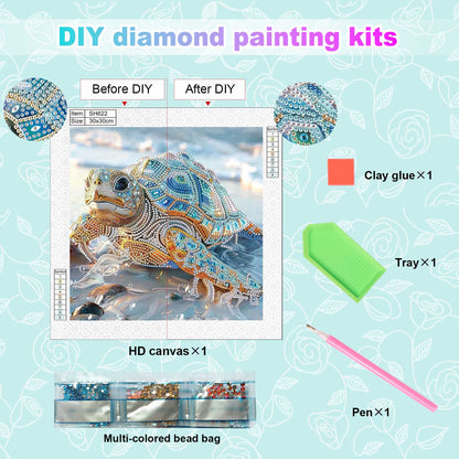 Sea Turtle - Special Shaped Drill Diamond Painting 30*30CM