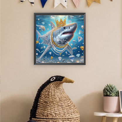Shark - Special Shaped Drill Diamond Painting 30*30CM