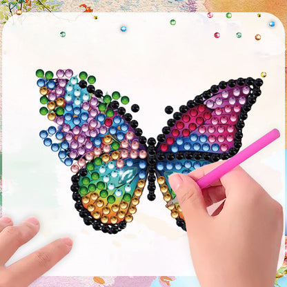 15pcs Butterfly 2D Acrylic DIY Diamond Art Fridge Magnet Kit for Home Car Decor