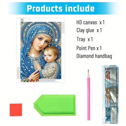 Madonna And Child - Special Shaped Drill Diamond Painting 30*40CM