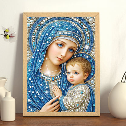 Madonna And Child - Special Shaped Drill Diamond Painting 30*40CM