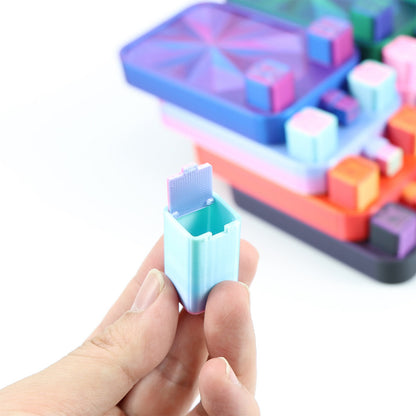 Diamond Painting Storage Container Tray with Stopper Lid for DIY Craft(Colorful)