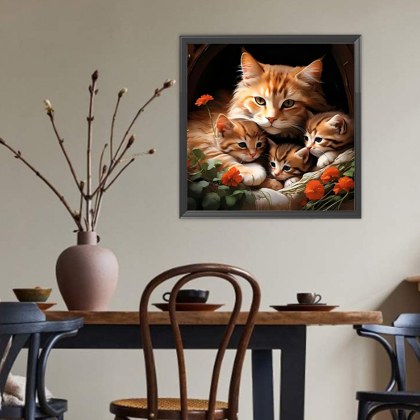 Kitty - Full Round Drill Diamond Painting 40*40CM