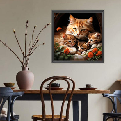 Kitty - Full Round Drill Diamond Painting 40*40CM