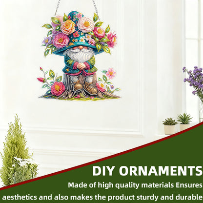 Flower 2D Flat DIY Acrylic Diamond Art Paintings Pendant for Home Wall Decor
