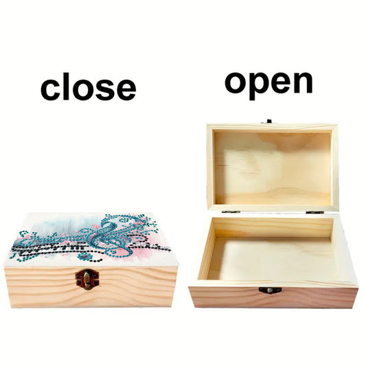 Musical Instrument DIY Wooden 5D Diamond Art Diamond Art Storage Box for Adults