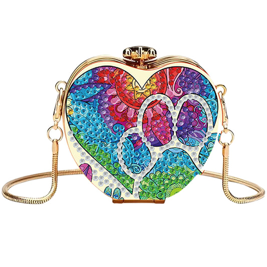 Big Cat Paw DIY Acrylic Love Art Diamond Painting Coin Purse w/ Chain for Women