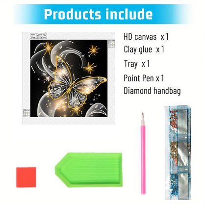 Dream Butterfly - Special Shaped Drill Diamond Painting 30*30CM