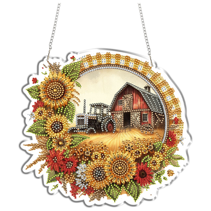 Paddy 2D Flat DIY Diamond Painting Kits Window Hanging Wall Door Decoration