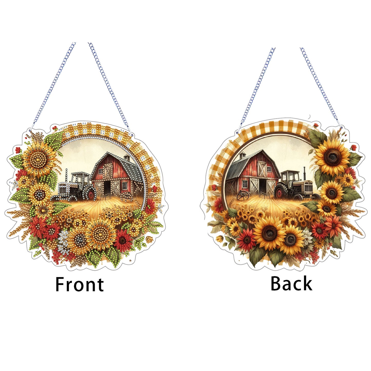 Paddy 2D Flat DIY Diamond Painting Kits Window Hanging Wall Door Decoration