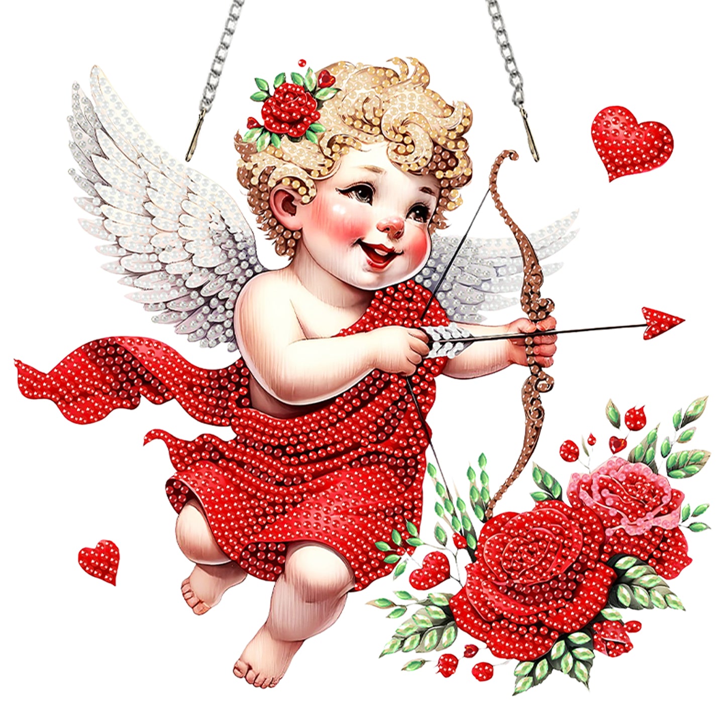 Angel 2D Flat DIY Acrylic Diamond Painting Kit Window Hanging for Home Decor