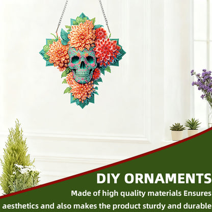 Crosses Skulls 2DFlat DIY Acrylic Diamond Painting Kit Window Hanging Home Decor