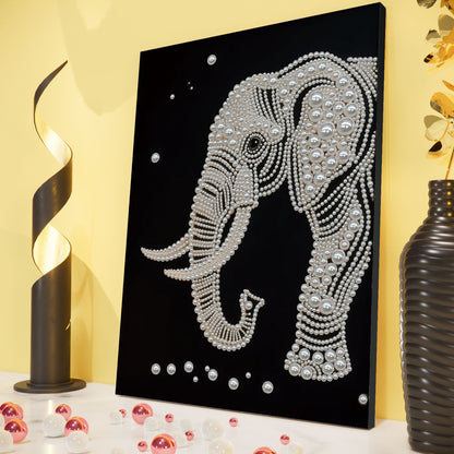 Elephants - DIY Pearl Gem Art Diamond Painting Kits With Framefor Home Decor -30x40cm