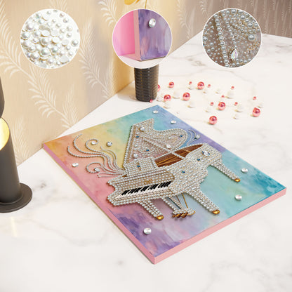Piano - DIY Pearl Gem Art Diamond Painting Kits With Framefor Home Decor -30x40cm