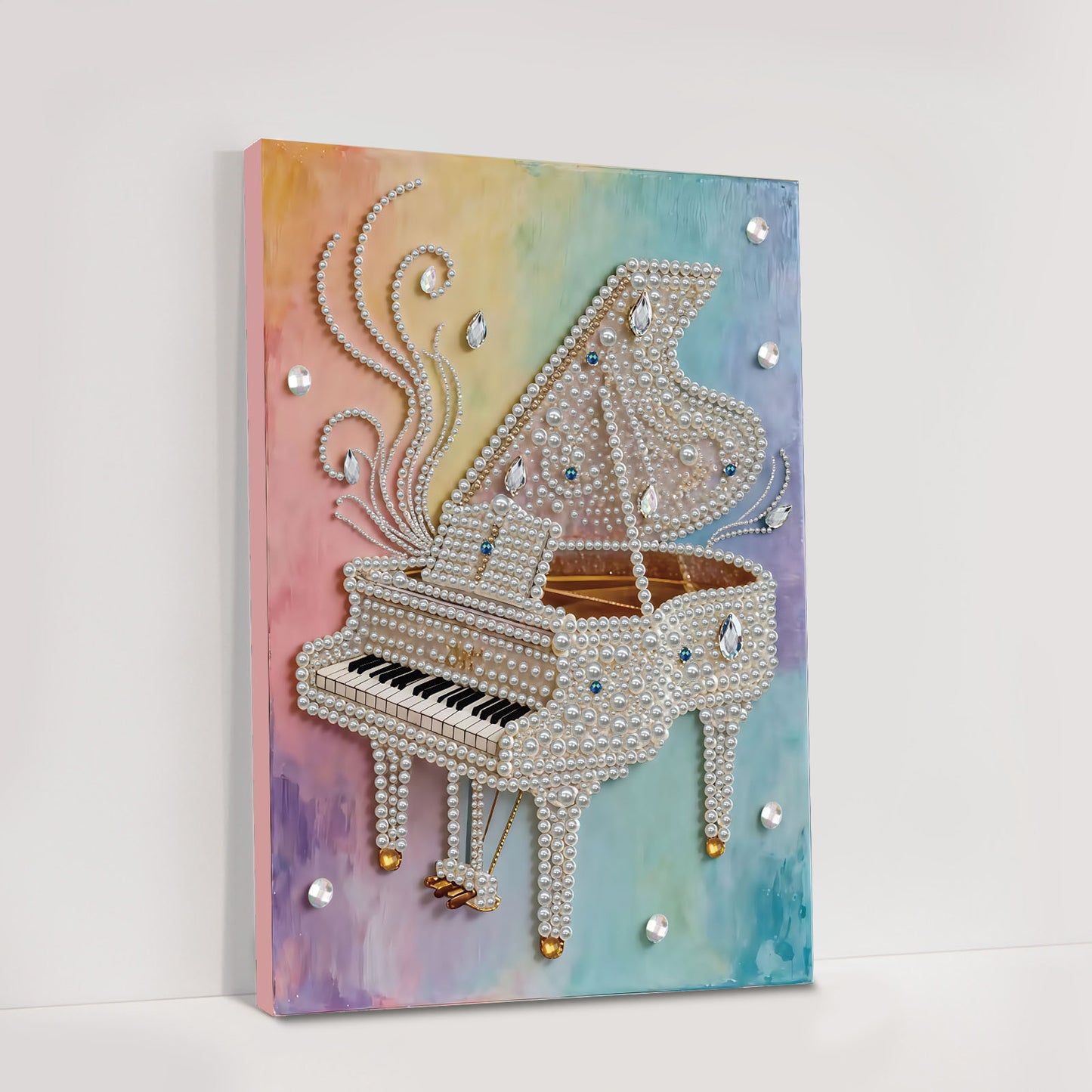 Piano - DIY Pearl Gem Art Diamond Painting Kits With Framefor Home Decor -30x40cm