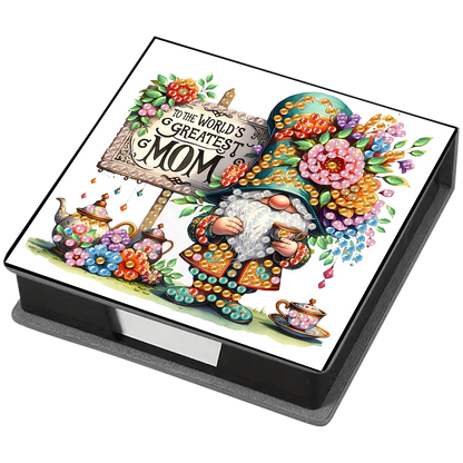 Goblin PU DIY 5D Diamond Painting Note Box (160 Blank Notepads) for Office Home