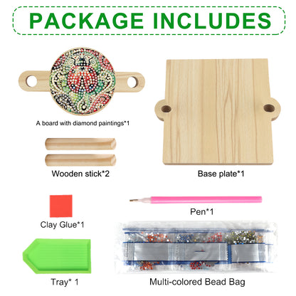Ladybug DIY Wooden Diamond Art Paper Towel Holder Unique Gift for Friends Family