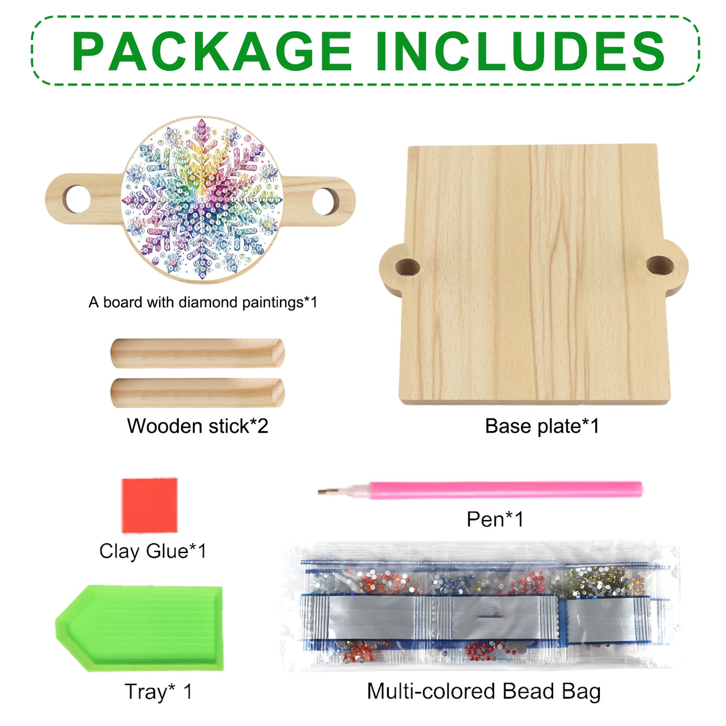 Snowflake DIY Wooden Diamond Art Paper Towel Holder for Home Office Decor
