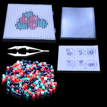 Christmas Cherry DIY 5mm Fuse Beads Kit Including Pegboards and Ironing Paper Melty Beads Set Safety