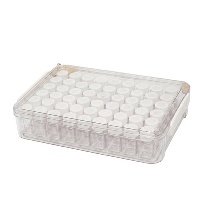 54 Grids Portable Diamond Art Painting Organizer Box Stackable Mini Clear Dimond Storage Containers Boxes with Screw Lids and Rectangle Box