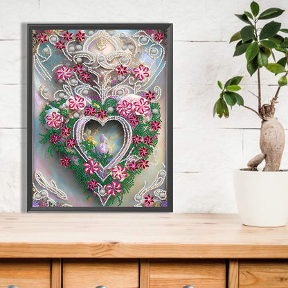 Bouquet Love Birdhouse - Special Shaped Drill Diamond Painting 30*40CM