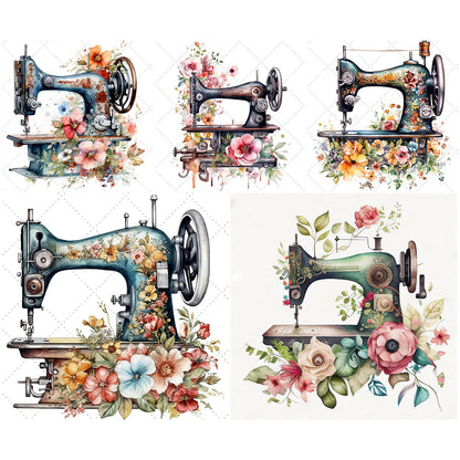 Sewing Machine 30*30CM(Canvas) Full Round Drill Diamond Painting