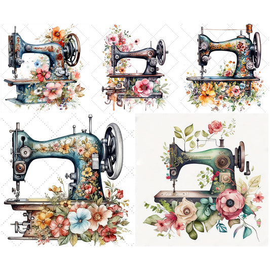Sewing Machine 30*30CM(Canvas) Full Round Drill Diamond Painting