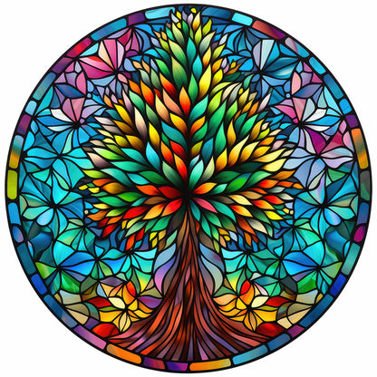 Christmas Glass Painting - Full Round Drill Diamond Painting 30*30CM