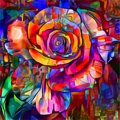 Glass Rose - Full Round Drill Diamond Painting 30*30CM