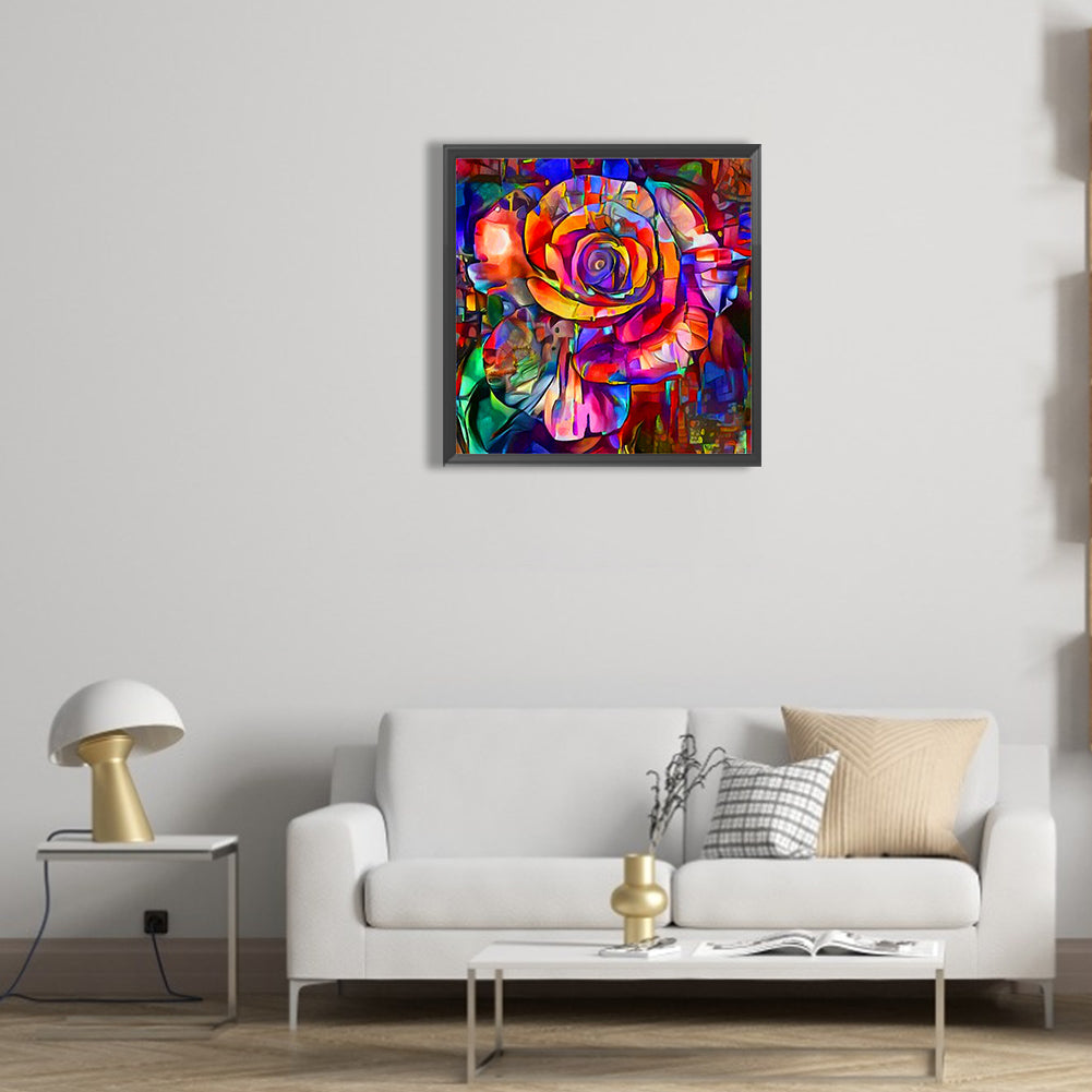 Glass Rose - Full Round Drill Diamond Painting 30*30CM