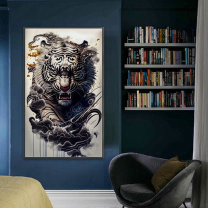 Tiger - 11CT Stamped Cross Stitch 50*87CM