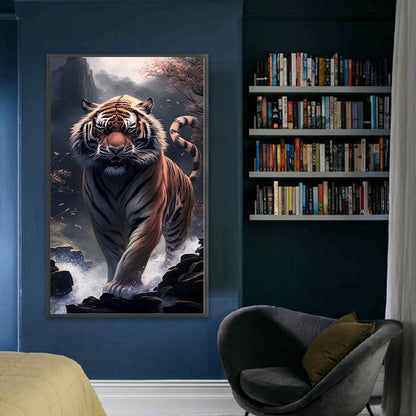 Tiger - 11CT Stamped Cross Stitch 50*87CM