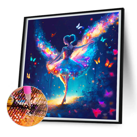 Ballerina In The Dark - Full Round Drill Diamond Painting 30*30CM