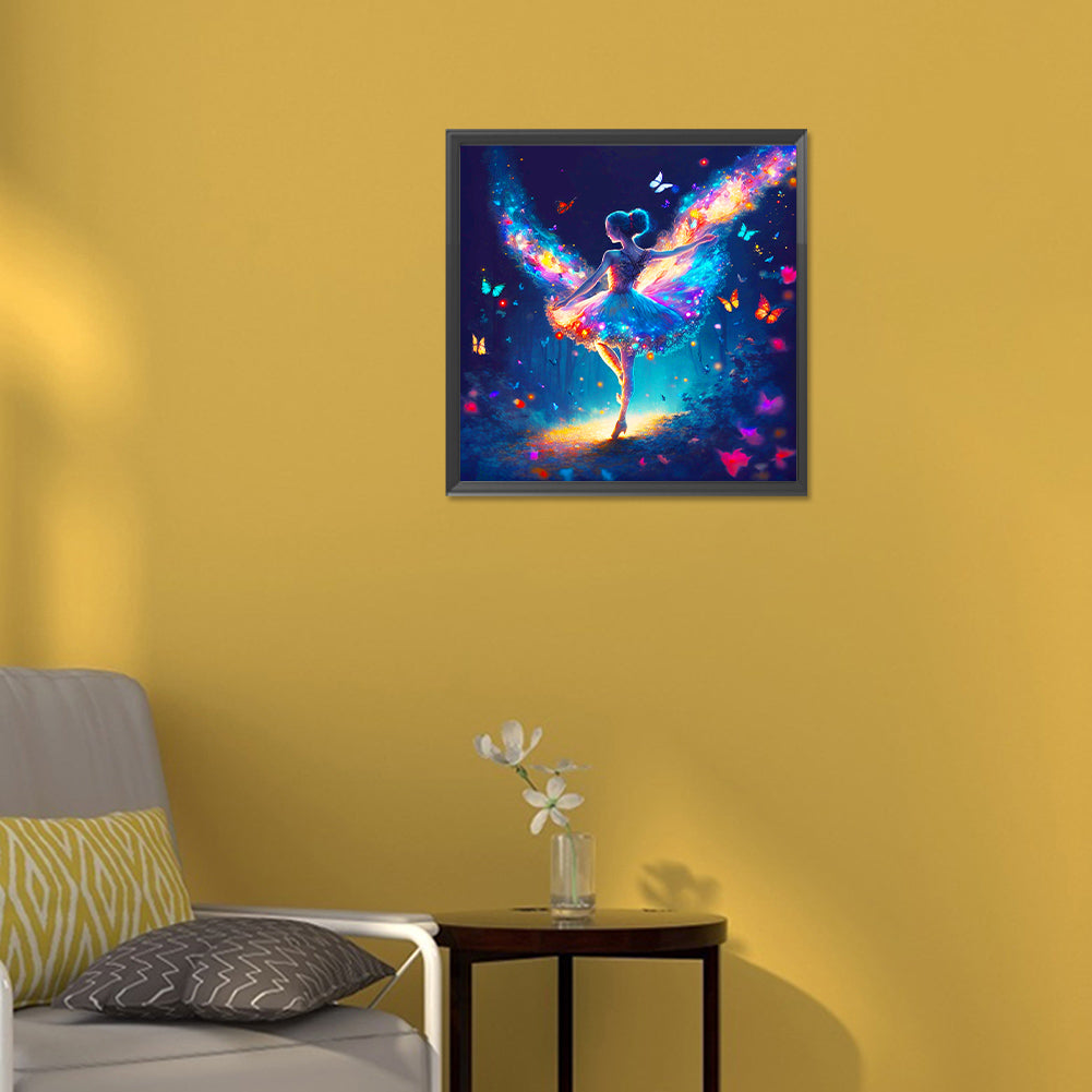 Ballerina In The Dark - Full Round Drill Diamond Painting 30*30CM