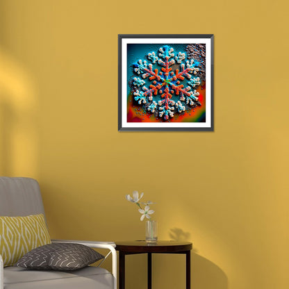 Winter Snowflakes - Full Round Drill Diamond Painting 30*30CM