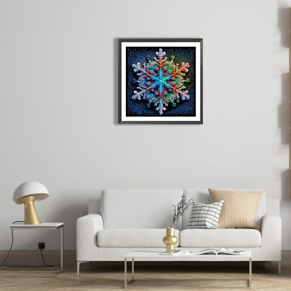 Winter Snowflakes - Full Round Drill Diamond Painting 30*30CM