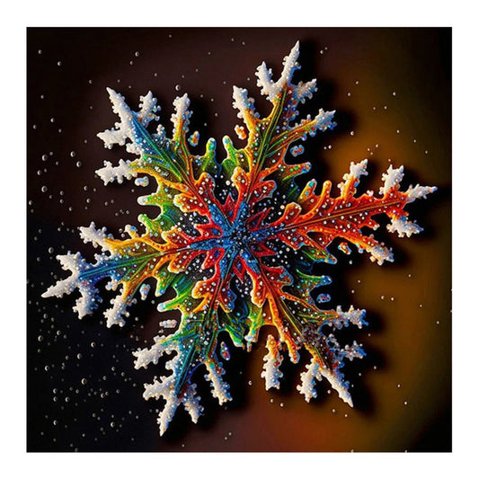Winter Snowflakes - Full Round Drill Diamond Painting 30*30CM