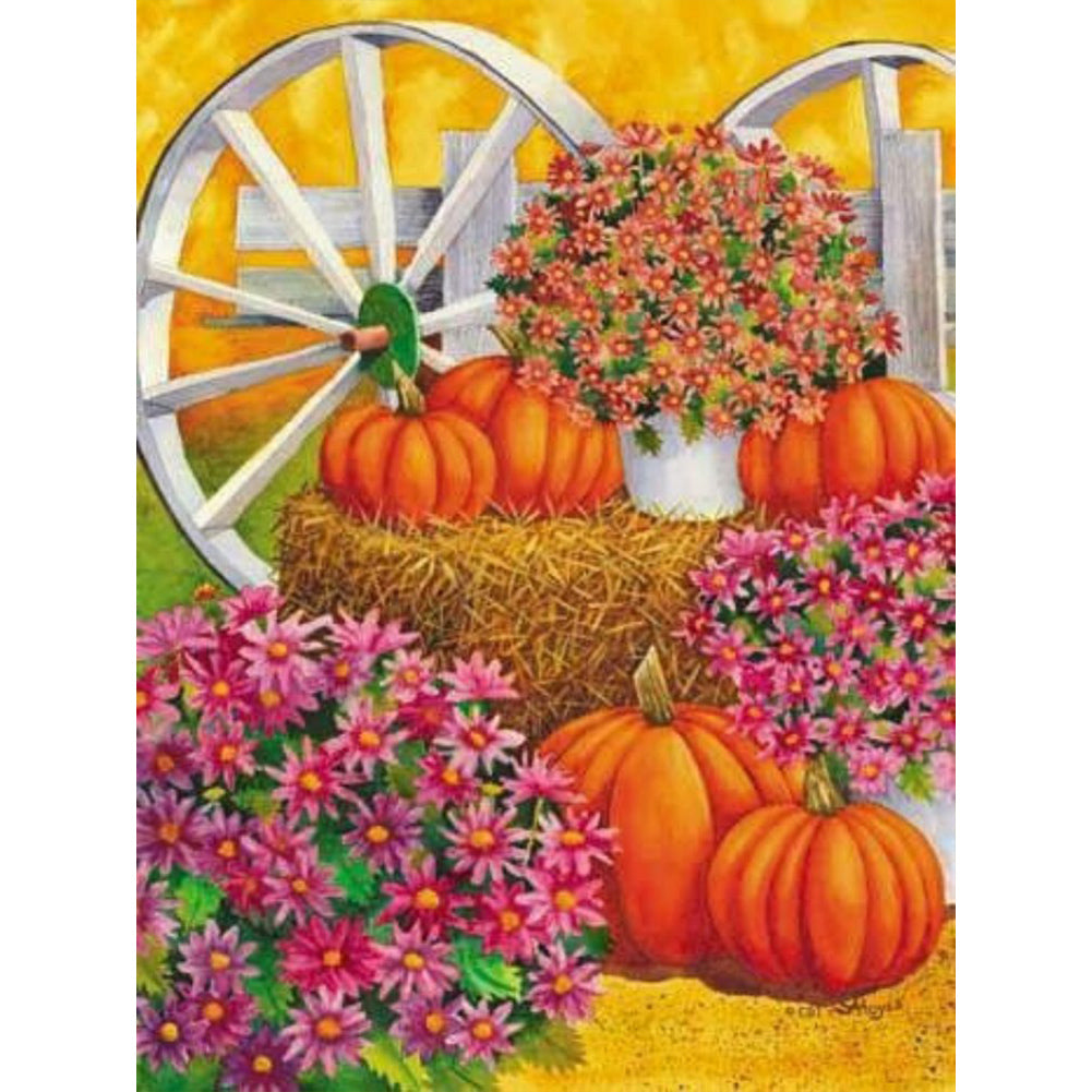 Thanksgiving Harvest - Full Round Drill Diamond Painting 30*40CM