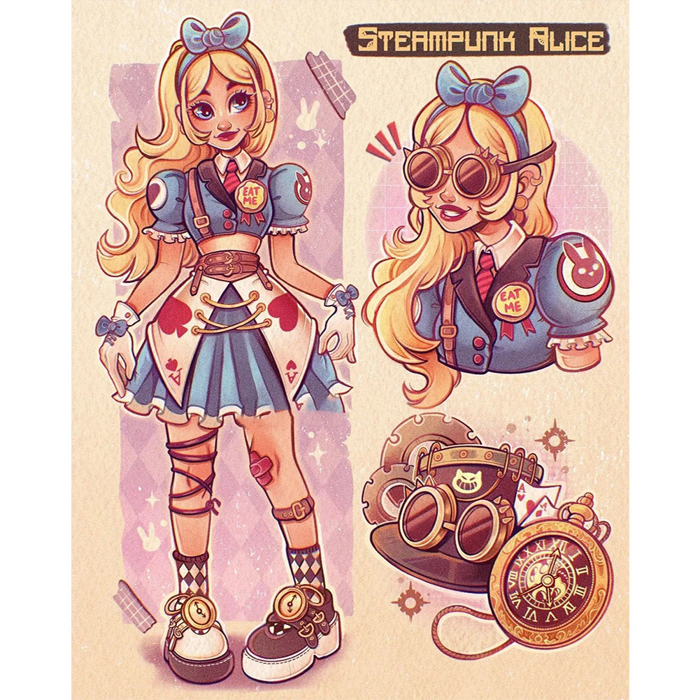 Alice - 11CT Stamped Cross Stitch 50*62CM