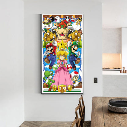 Super Mario - Full Round Drill Diamond Painting 45*75CM