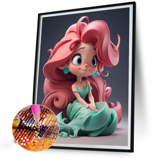 Disney Princess No Mermaid - Full Round Drill Diamond Painting 40*50CM